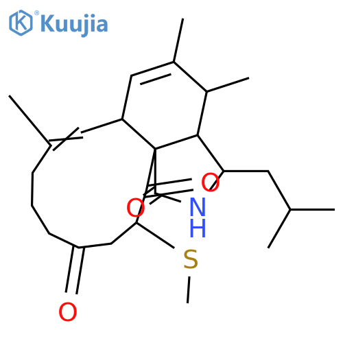 Aspochalasin C; 19,20-Dihydro, 17-deoxy, 18-ketone, 20R-(methylthio) structure