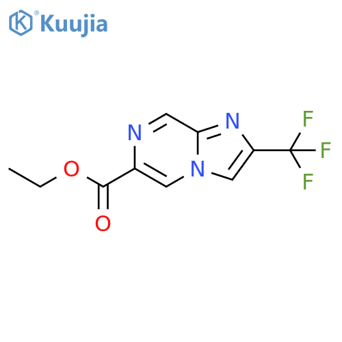 ethyl 2-(trifluoromethyl)imidazo[1,2-a]pyrazine-6-carboxylate structure
