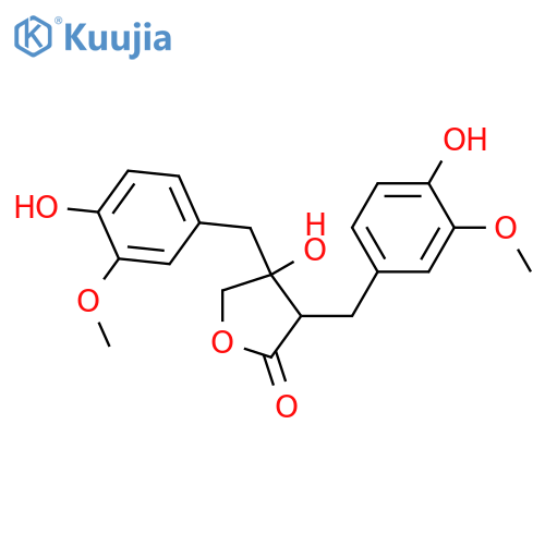 3,3',4,4',8'-Pentahydroxy-8,8'-lignan-9,9'-olide; (8R,8'S)-form, 3,3'-Di-Me ether structure