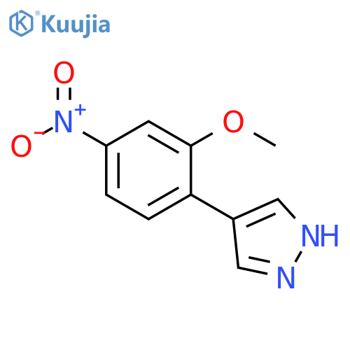 4-(2-methoxy-4-nitrophenyl)-1H-pyrazole structure