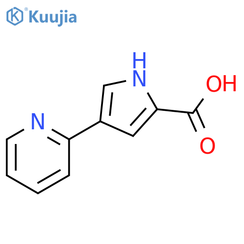 4-(pyridin-2-yl)-1H-pyrrole-2-carboxylic acid structure