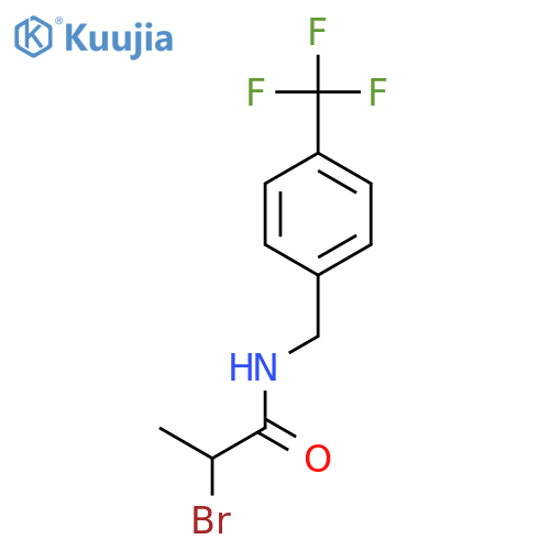 2-Bromo-N-[4-(trifluoromethyl)benzyl]propanamide structure