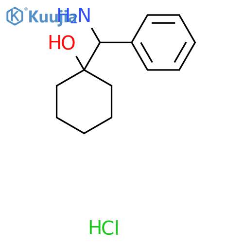 1-[Amino(phenyl)methyl]cyclohexan-1-ol;hydrochloride structure