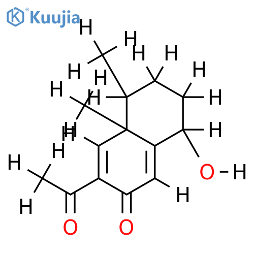 1beta-1-Hydroxy-13-nor-6,9-eremophiladiene-8,11-dione structure