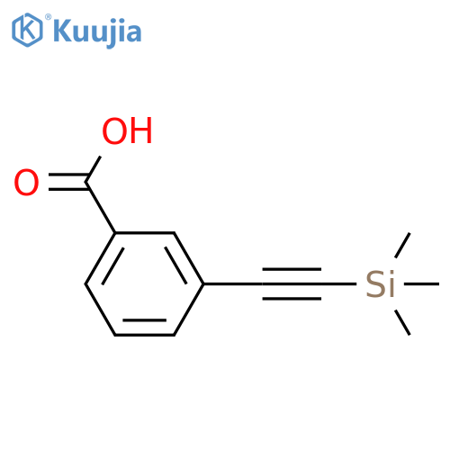 3-[(Trimethylsilyl)ethynyl]benzoic acid structure