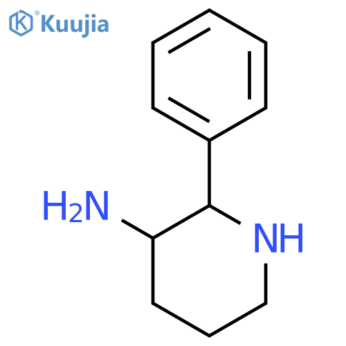 3-Piperidinamine, 2-phenyl-, (2R,3R)- structure