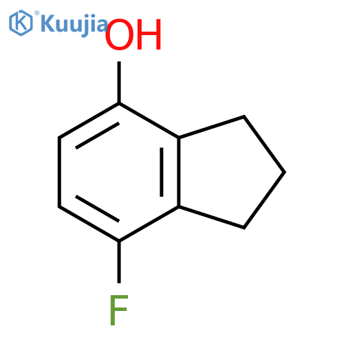 7-Fluoro-2,3-dihydro-1H-inden-4-ol structure