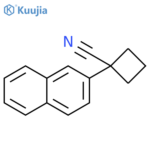 1-(naphthalen-2-yl)cyclobutane-1-carbonitrile structure
