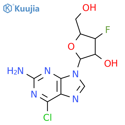 2-Amino-6-chloro-9-(3-deoxy-3-fluoro-beta-D-ribofuranosyl)-9H-purine structure