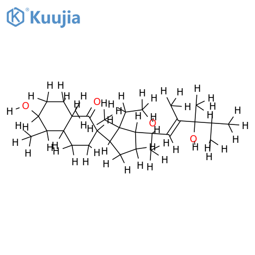 (3beta,4alpha,5alpha,22E,24ξ)-3,11,24-Trihydroxy-4,23-dimethyl-9,11-secoergost-22-en-9-one structure