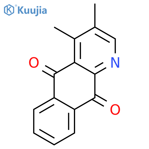 Benzo[g]quinoline-5,10-dione,3,4-dimethyl- structure