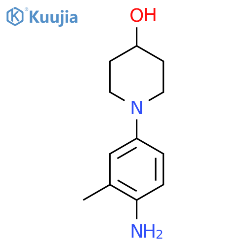 1-(4-Amino-3-methylphenyl)-4-piperidinol structure