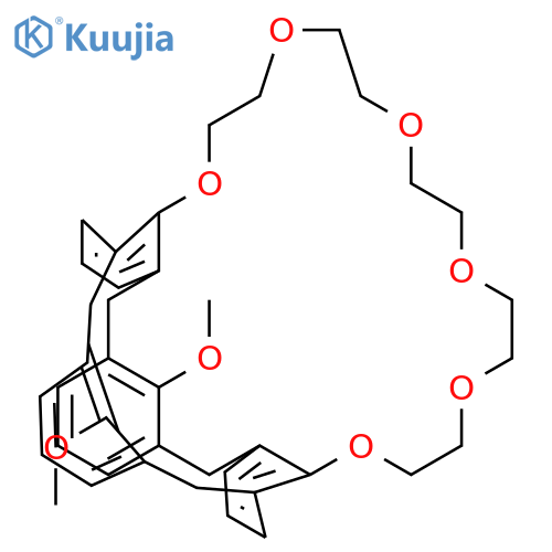 31H-4,21-(Methano[1,3]benzenomethano)-26,30-metheno-25H-dibenzo[q,z][1,4,7,10,13,16]hexaoxacycloheptacosin,6,7,9,10,12,13,15,16,18,19-decahydro-32,35-dimethoxy- structure