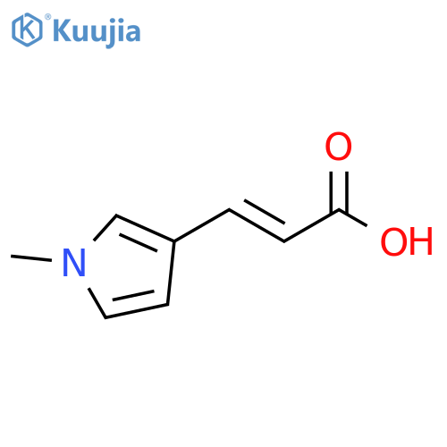 (2E)-3-(1-methyl-1H-pyrrol-3-yl)prop-2-enoic acid structure