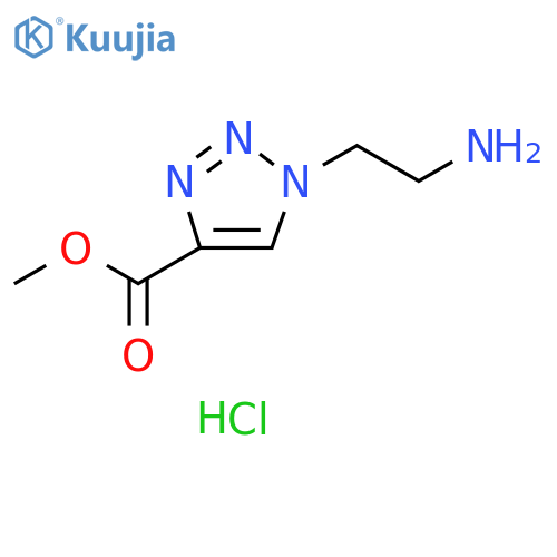 methyl 1-(2-aminoethyl)-1H-1,2,3-triazole-4-carboxylate hydrochloride structure