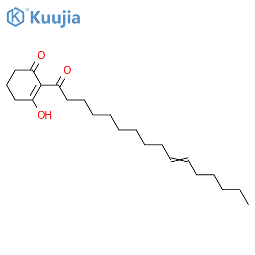 3-Hydroxy-2-(1-oxo-10-hexadecenyl)-2-cyclohexen-1-one; (Z)-form structure