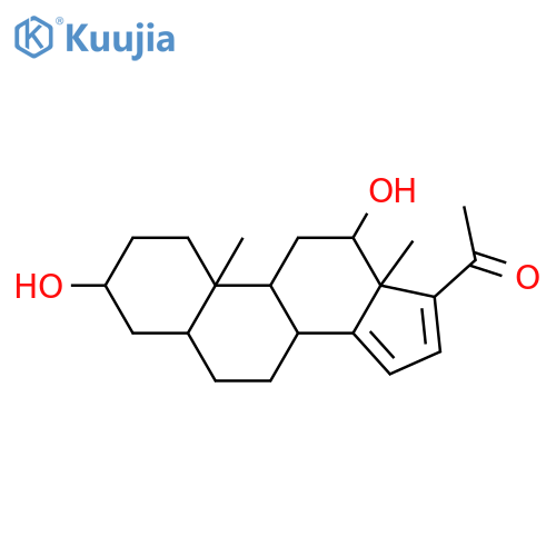 3,12-Dihydroxypregna-14,16-dien-20-one; (3β,5α,12β)-form structure