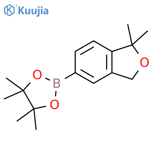 2-(1,1-dimethyl-1,3-dihydro-2-benzofuran-5-yl)-4,4,5,5-tetramethyl-1,3,2-dioxaborolane structure