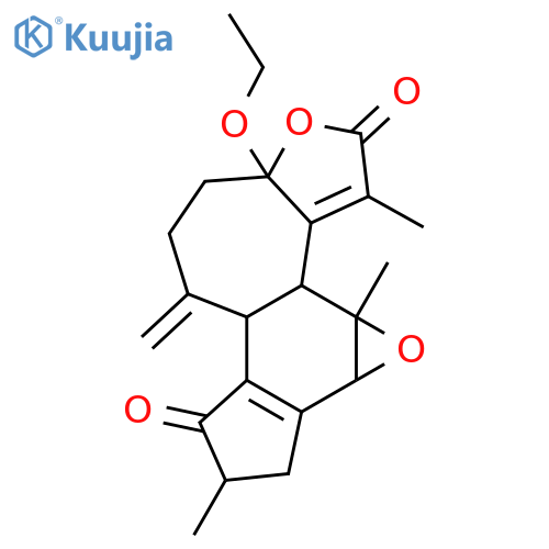 5,6-Epoxy-1-oxo-4(9),10(18),14-crotofolatrien-16,13-olide; (2α,5α,6α,13α)-form, 13β-Ethoxy structure