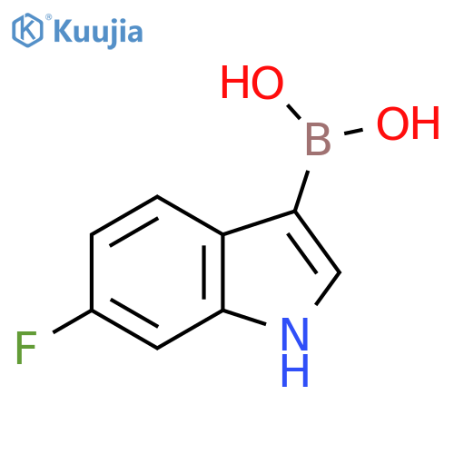 Boronic acid, B-(6-fluoro-1H-indol-3-yl)- structure