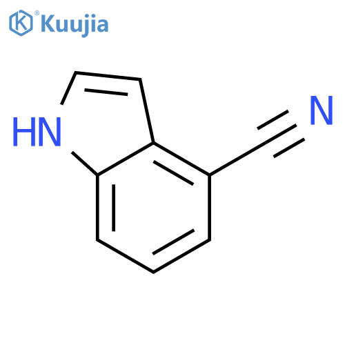 1H-indole-4-carbonitrile structure