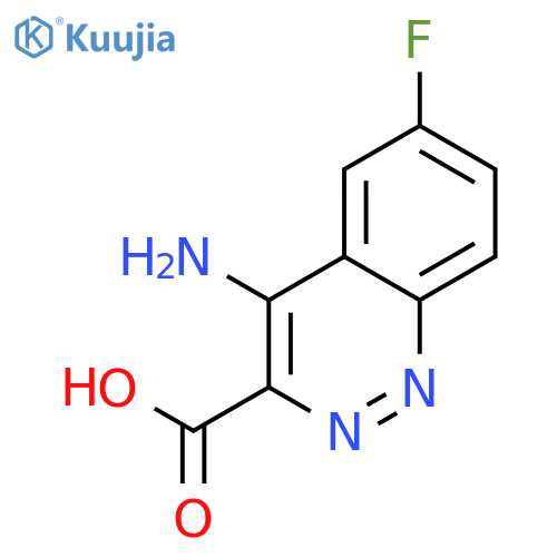 4-Amino-6-fluorocinnoline-3-carboxylic acid structure