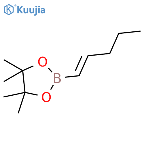 (E)-4,4,5,5-Tetramethyl-2-(pent-1-en-1-yl)-1,3,2-dioxaborolane structure