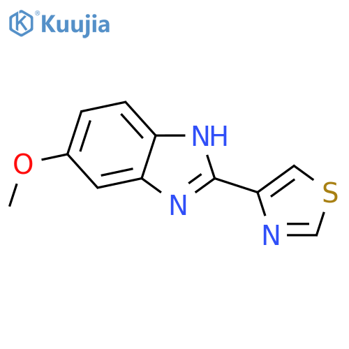 6-methoxy-2-(4-thiazolyl)-1H-Benzimidazole structure