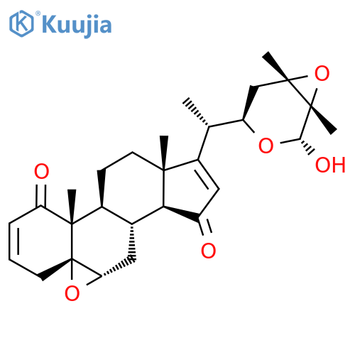 Ergosta-2,16-diene-1,15-dione,5,6:22,26:24,25-triepoxy-26-hydroxy-, (5a,6a,22R,24S,25S,26R)- (9CI) structure