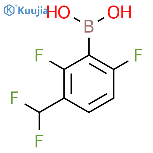 3-(difluoromethyl)-2,6-difluorophenylboronic acid structure