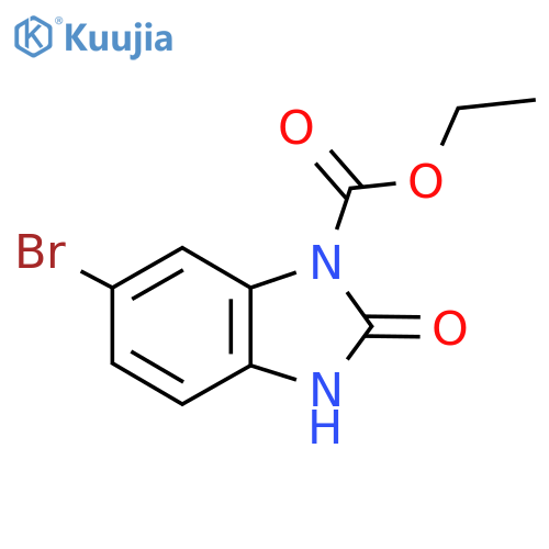 1H-Benzimidazole-1-carboxylic acid, 6-bromo-2,3-dihydro-2-oxo-, ethylester structure
