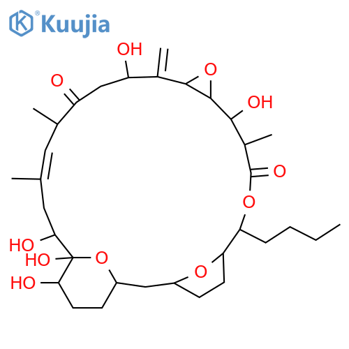 (20E)-7-Butyl-11,16,23,24,25-pentahydroxy-10,19,21-trimethyl-15-methylidene-8,13,28,29-tetraoxatetracyclo[22.3.1.13,6.012,14]nonacos-20-ene-9,18-dione structure