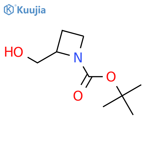tert-butyl (2R)-2-(hydroxymethyl)azetidine-1-carboxylate structure