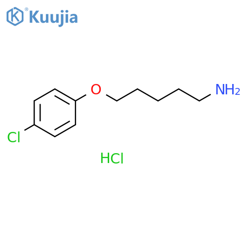 5-(4-chlorophenoxy)pentan-1-amine hydrochloride structure