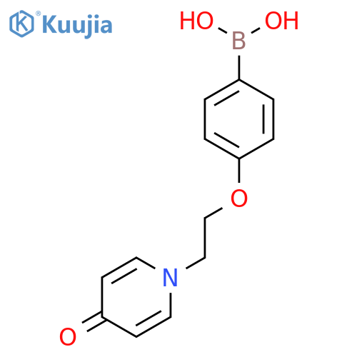 1-2-(4-Boronophenoxy)ethyl-1,4-dihydropyridin-4-one structure