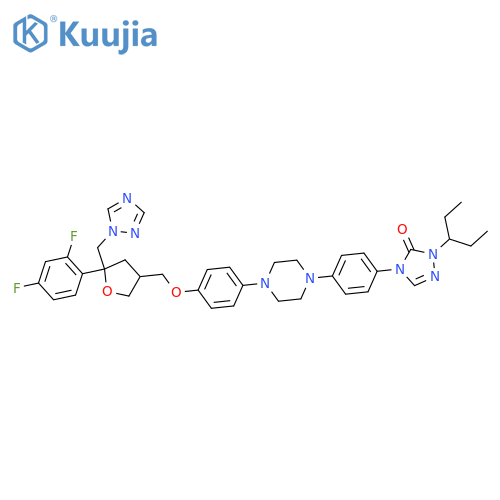N-Des(D-threo-pentitol),-N-(3-pentyl)-Posaconazole structure