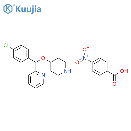 4-(4-Chlorophenyl)-2-pyridylmethoxypiperidine p-Nitrobenzoic Acid Salt structure