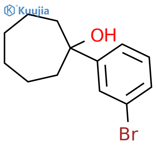 1-(3-Bromophenyl)cycloheptanol structure
