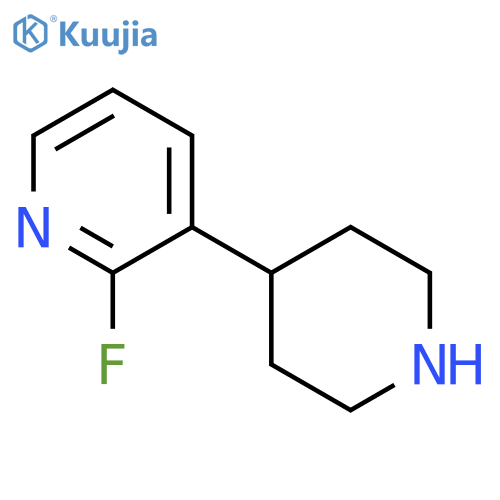 2-fluoro-3-(piperidin-4-yl)pyridine structure