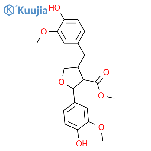 7,9'-Epoxy-8,8'-lignan-3,3',4,4',9-pentol; (7R*,8S*,8'S*)-form, 9-Carboxylic acid, 3',3'-di-Me ether, Me ester structure