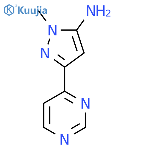 1-Methyl-3-(pyrimidin-4-yl)-1H-pyrazol-5-amine structure