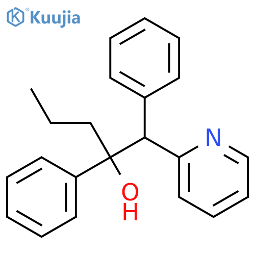 2-Pyridineethanol, a,b-diphenyl-a-propyl- structure