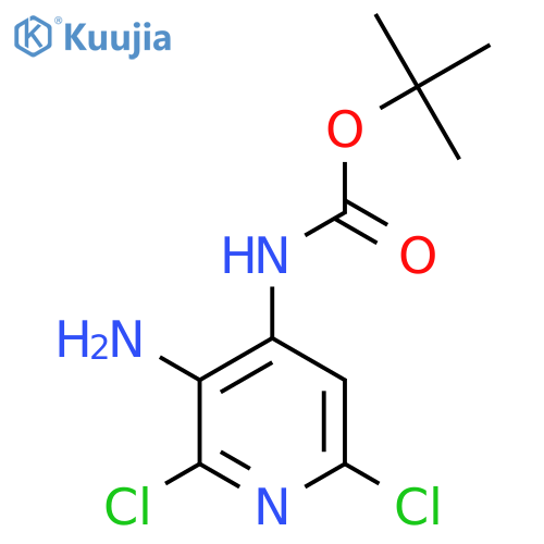 Tert-butyl (3-amino-2,6-dichloropyridin-4-yl)carbamate structure