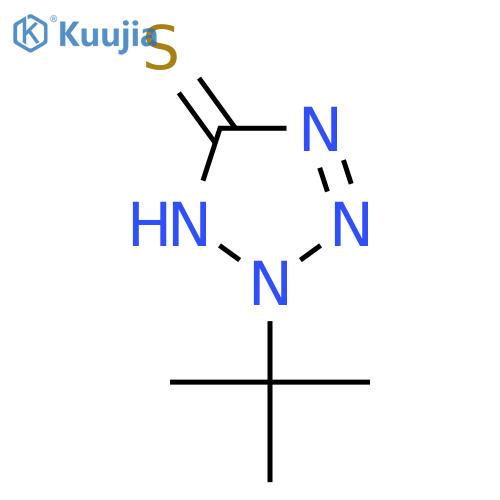 2-tert-butyl-2H-1,2,3,4-tetrazole-5-thiol structure