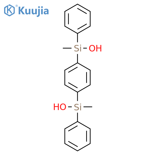 (1,4-Phenylene)bis[methyl(phenyl)silanol] structure