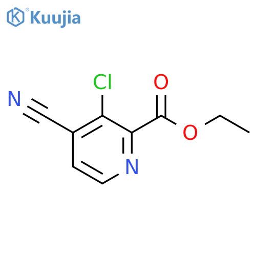 ethyl 3-chloro-4-cyanopyridine-2-carboxylate structure