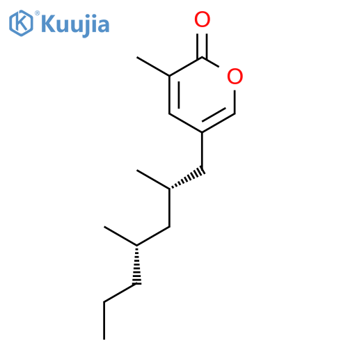 2H-Pyran-2-one, 5-[(2S,4S)-2,4-dimethylheptyl]-3-methyl- structure