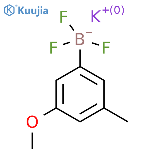 Potassium trifluoro(3-methoxy-5-methylphenyl)boranuide structure