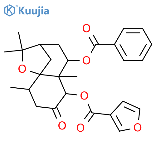 1,2,9-Trihydroxydihydro-β-agarofuran; (1α,2α,9β)-form, 2-Ketone, 1-O-(3-furancarbonyl), 9-benzoyl structure