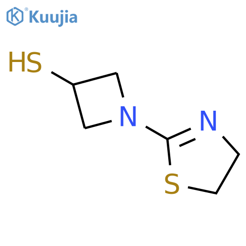 1-(4,5-dihydro-1,3-thiazol-2-yl)azetidine-3-thiol structure